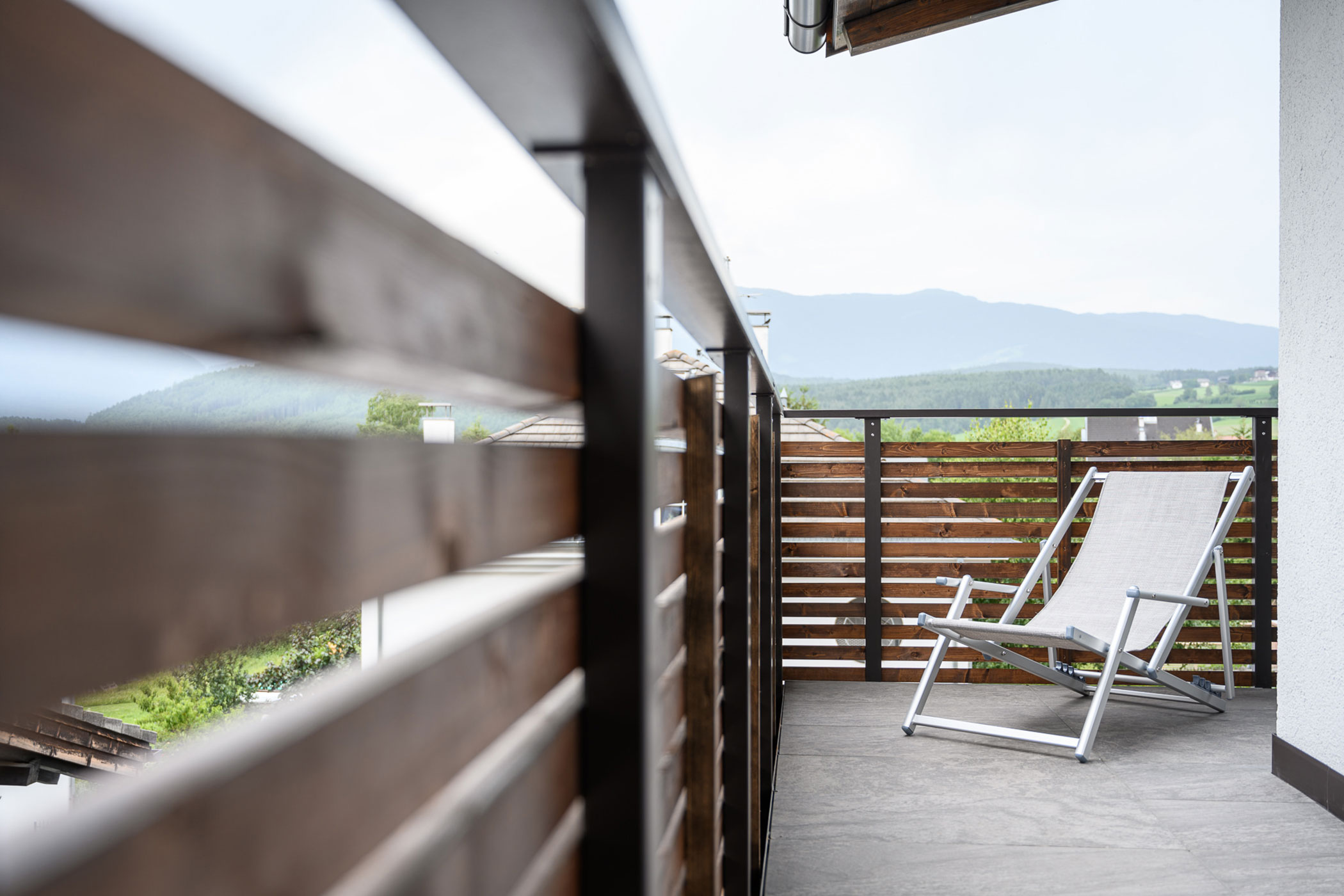 Balcony with sun lounger from Apartment Ahr