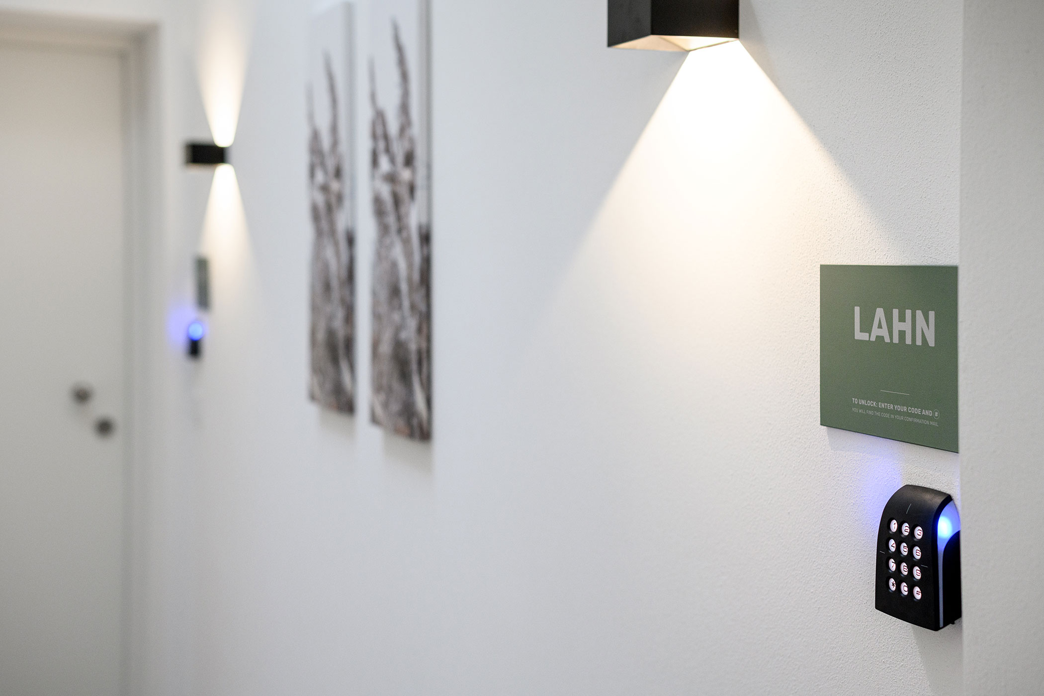 Entrance from Apartment Lahn with security code