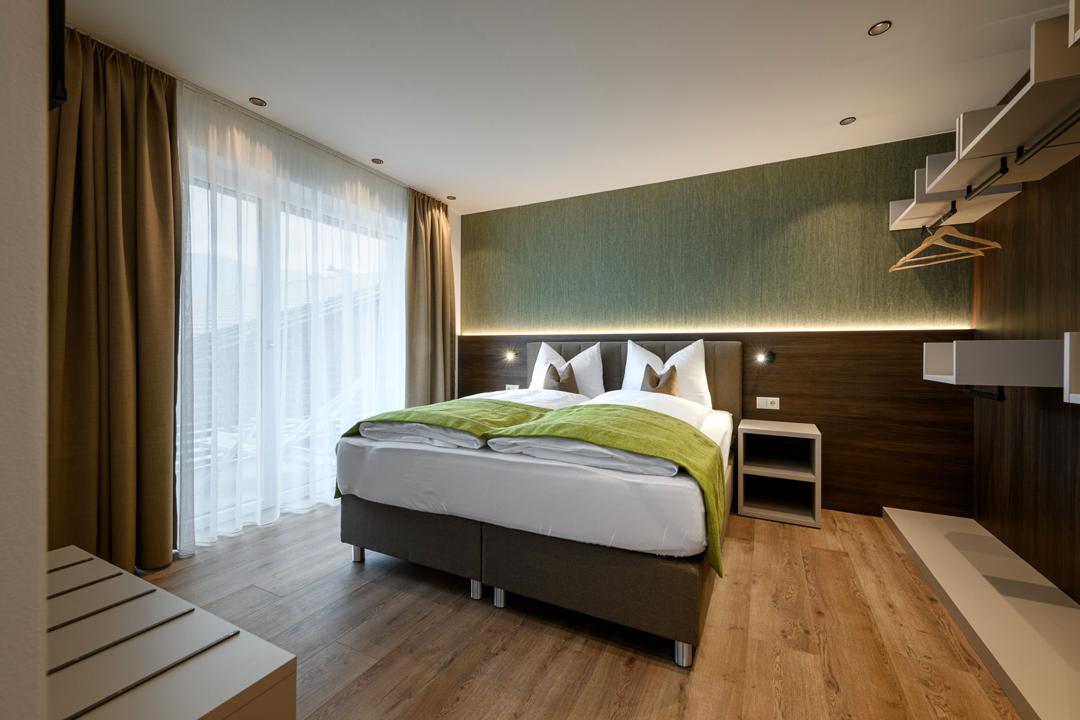 Bedroom in the Moos apartment