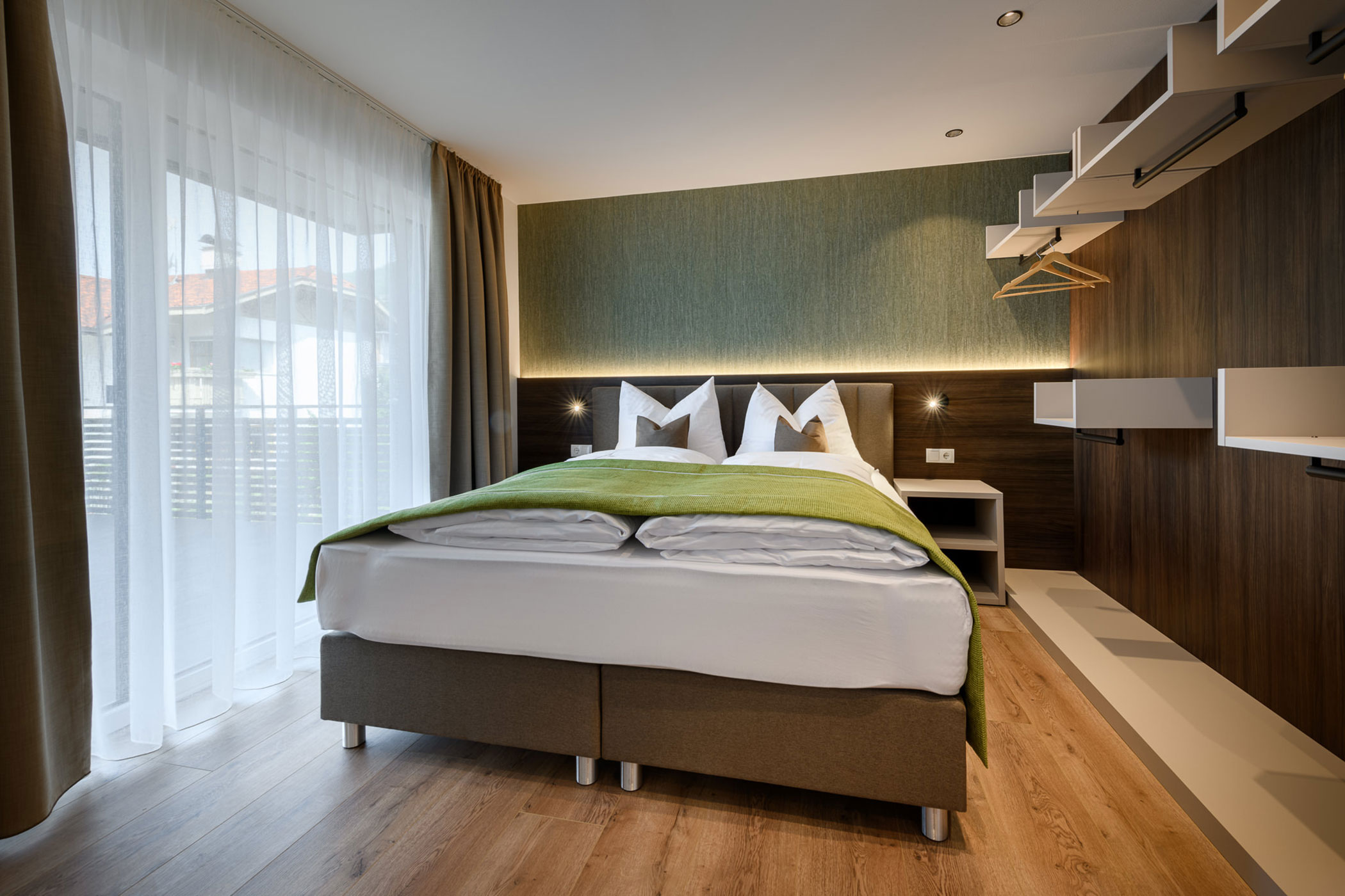 Bedroom of apartment Pipe