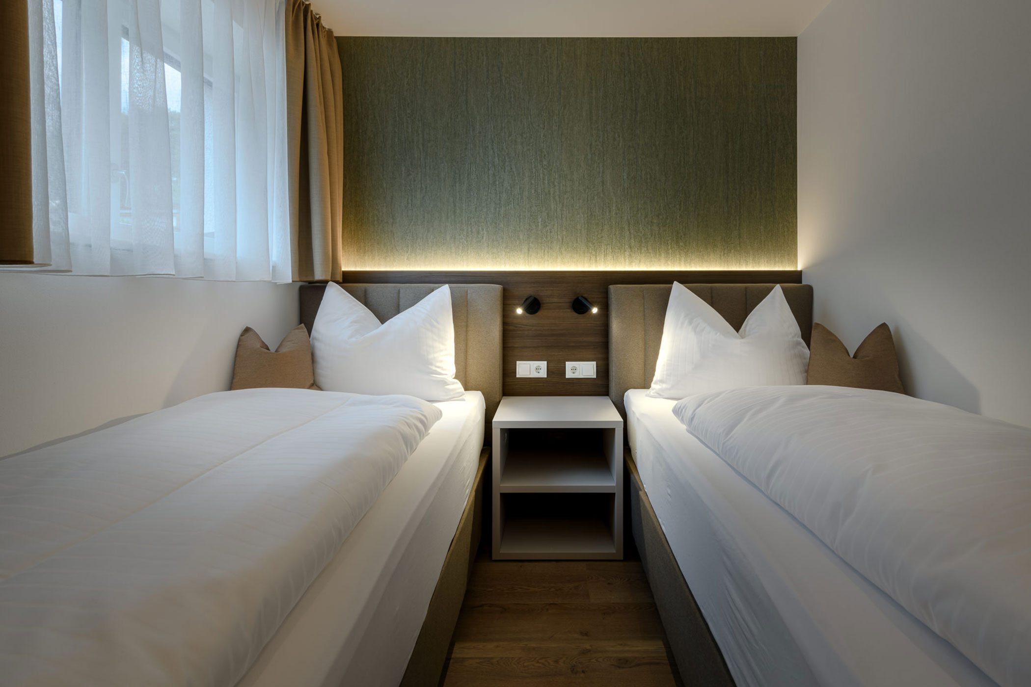 Camera da letto con letti separati dell'appartamento Pipe